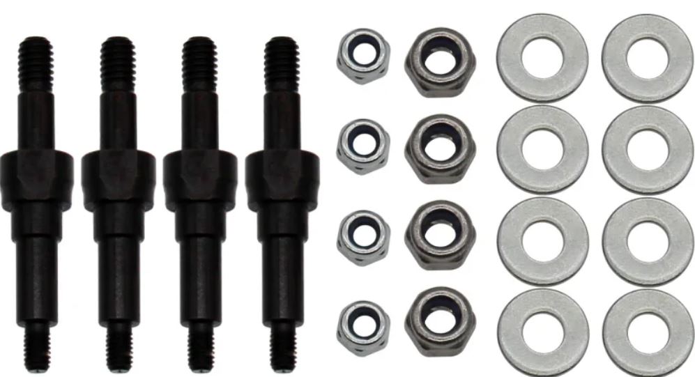 HOT RACING AON3028M S2 Steel M4 HD Shock Stand Off 1/8 Arrma 4WD