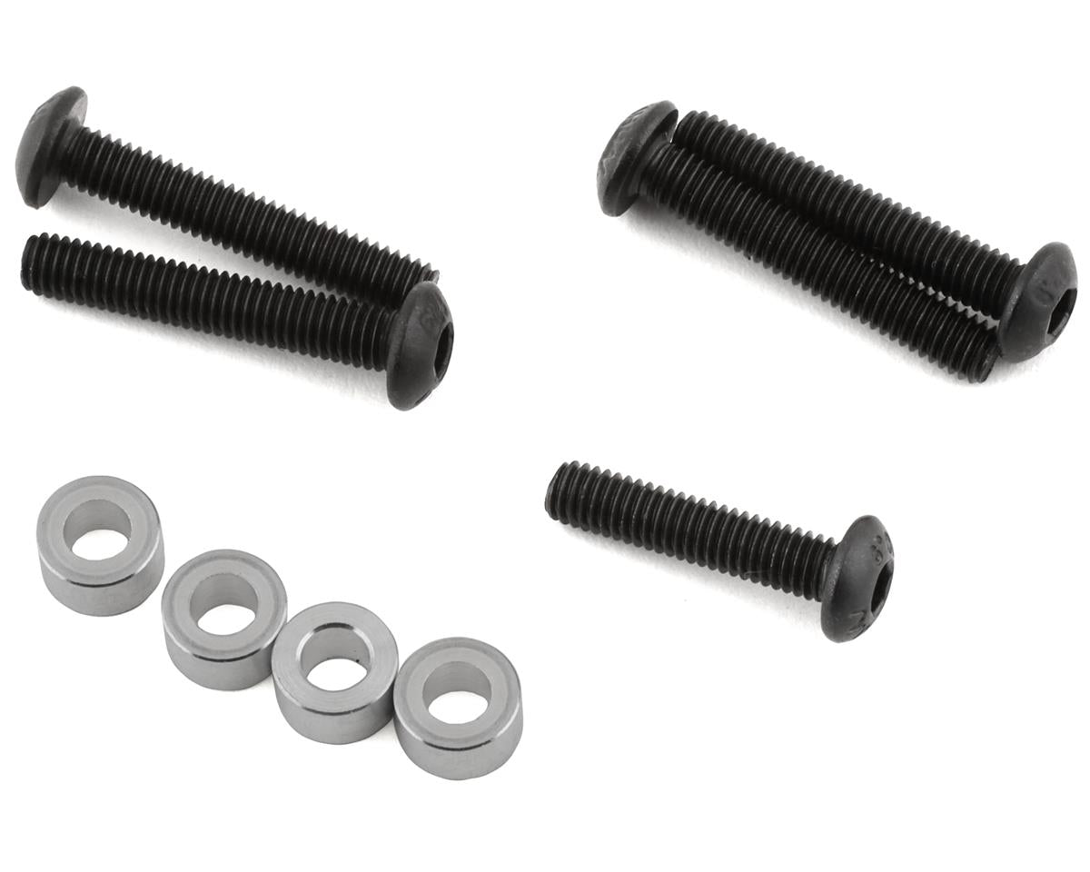 Hot Racing EDR28301 Enduro Aluminum Front & Rear Adjustable Shock Towers (Black)