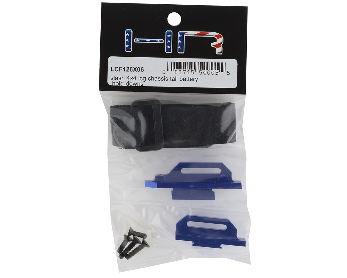 Hot Racing LCF126X06 Traxxas Slash 4x4 LCG Chasis Soportes de batería altos