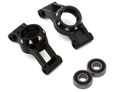 Hot Racing HRAMMX22M01 Aluminum Axle Carriers for Traxxas® Mini Maxx® (Black) w/HD Bearings