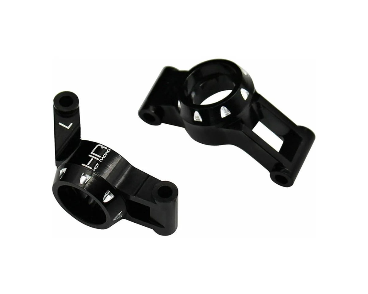 Hot Racing HRAMMX22M01 Aluminum Axle Carriers for Traxxas® Mini Maxx® (Black) w/HD Bearings