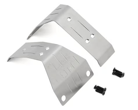 Hot Racing HRAMMX331X08 Stainless Steel Skid Plate Bumper Brace Set for Traxxas® Mini Maxx® (Front/Rear)