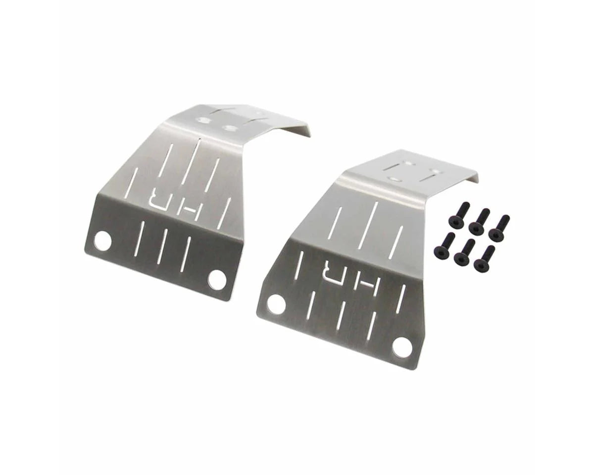Hot Racing HRAMMX331X08 Stainless Steel Skid Plate Bumper Brace Set for Traxxas® Mini Maxx® (Front/Rear)