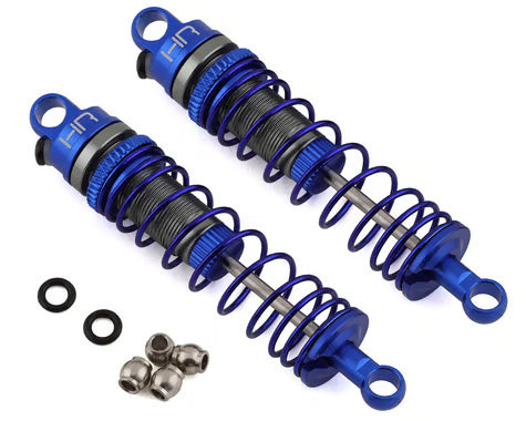 Hot Racing HRAMTT62DP01 Losi Mini-T 2.0 Aluminum Rear Threaded Shock Set (Blue) (2)