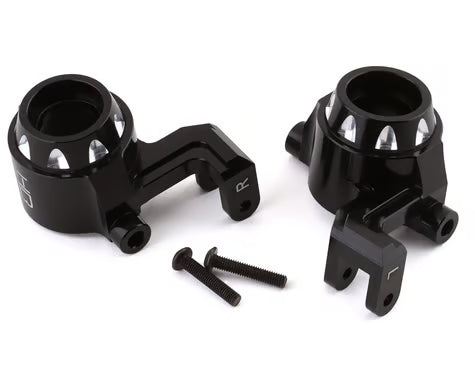 Hot Racing HRAMXX2101 Aluminum Steering Blocks for Traxxas Maxx (Black) (2)