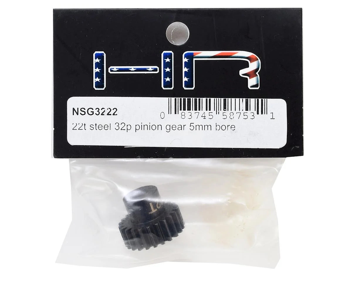 Hot Racing HRANSG3222 Steel 32P Pinion Gear (5mm Bore) (22T)