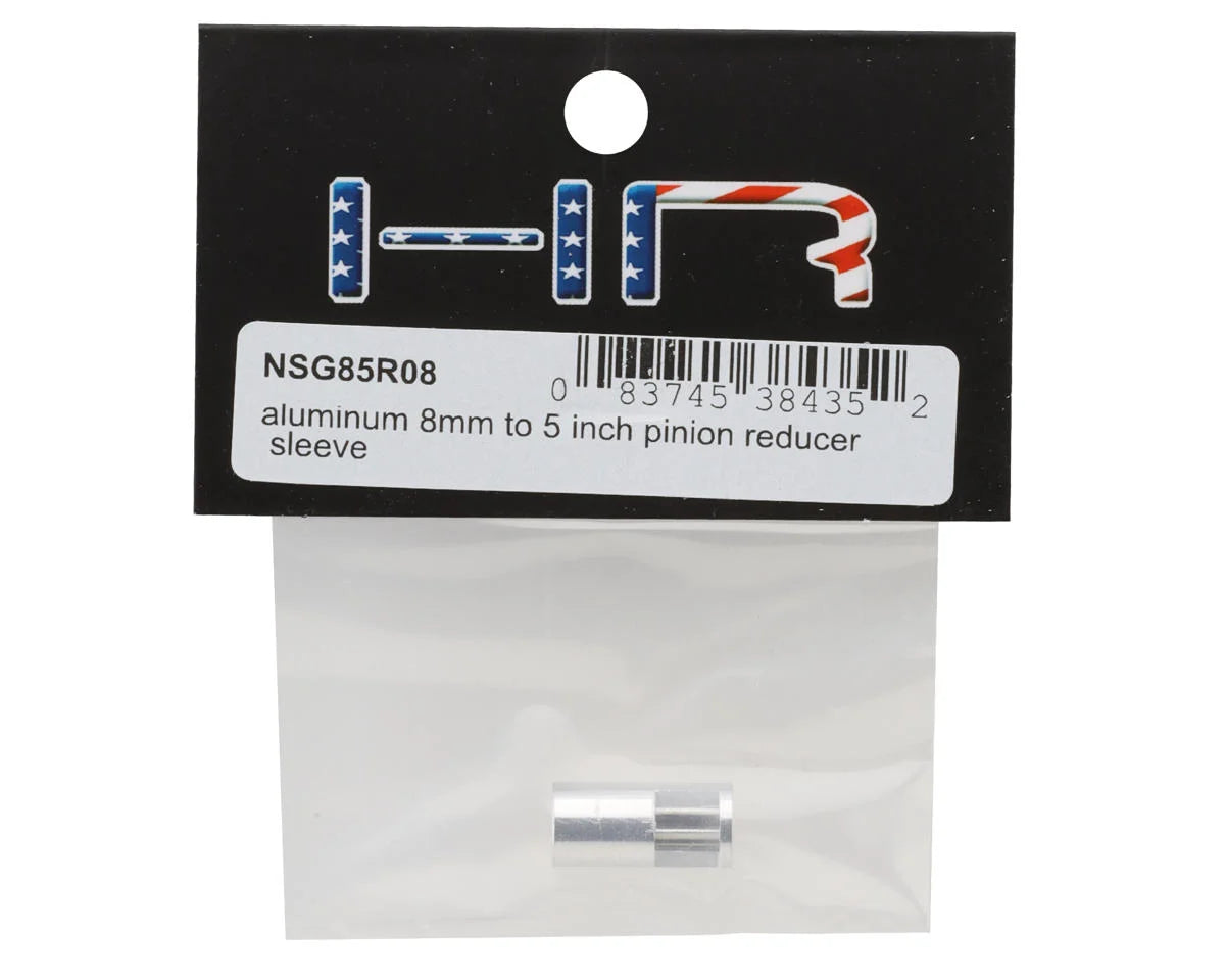 Hot Racing HRANSG85R08 Aluminum 8mm to 5mm Pinion Reducer Sleeve