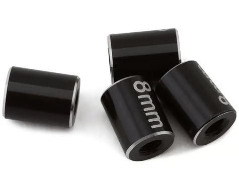 Hot Racing HRARCL60801 Aluminum Standoff Post Link (Black) (4) (3x6x8mm)