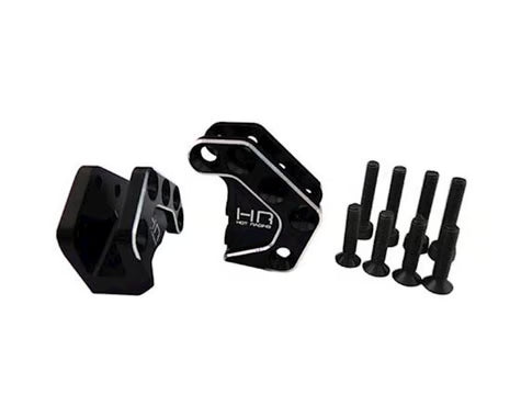 Hot Racing HRARRT12A01 Aluminum AR60 Lower Link/Shock Mount (Black) (2)