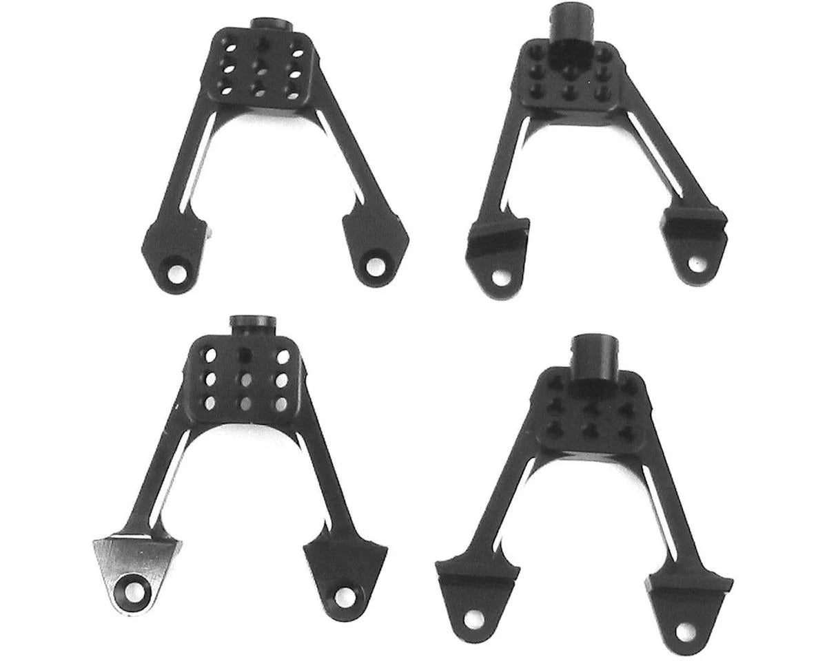 Hot Racing HRASCX28301 SCX10 Aluminum Front & Rear Adjustable Shock Tower Hoop Set