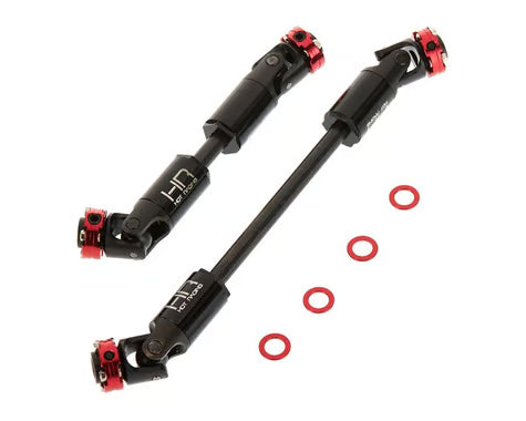 Hot Racing HRASCXT37A02 Axial SCX10 II Heavy Duty Steel Scale Look U-Joints Shafts