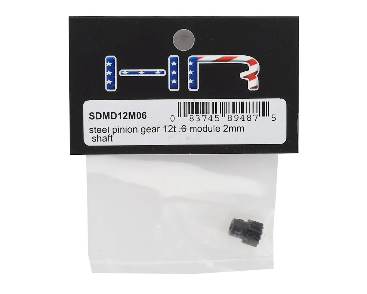 Hot Racing HRASDMD12M06 Steel 0.6 Module Pinion Gear (12T) (2mm Bore)
