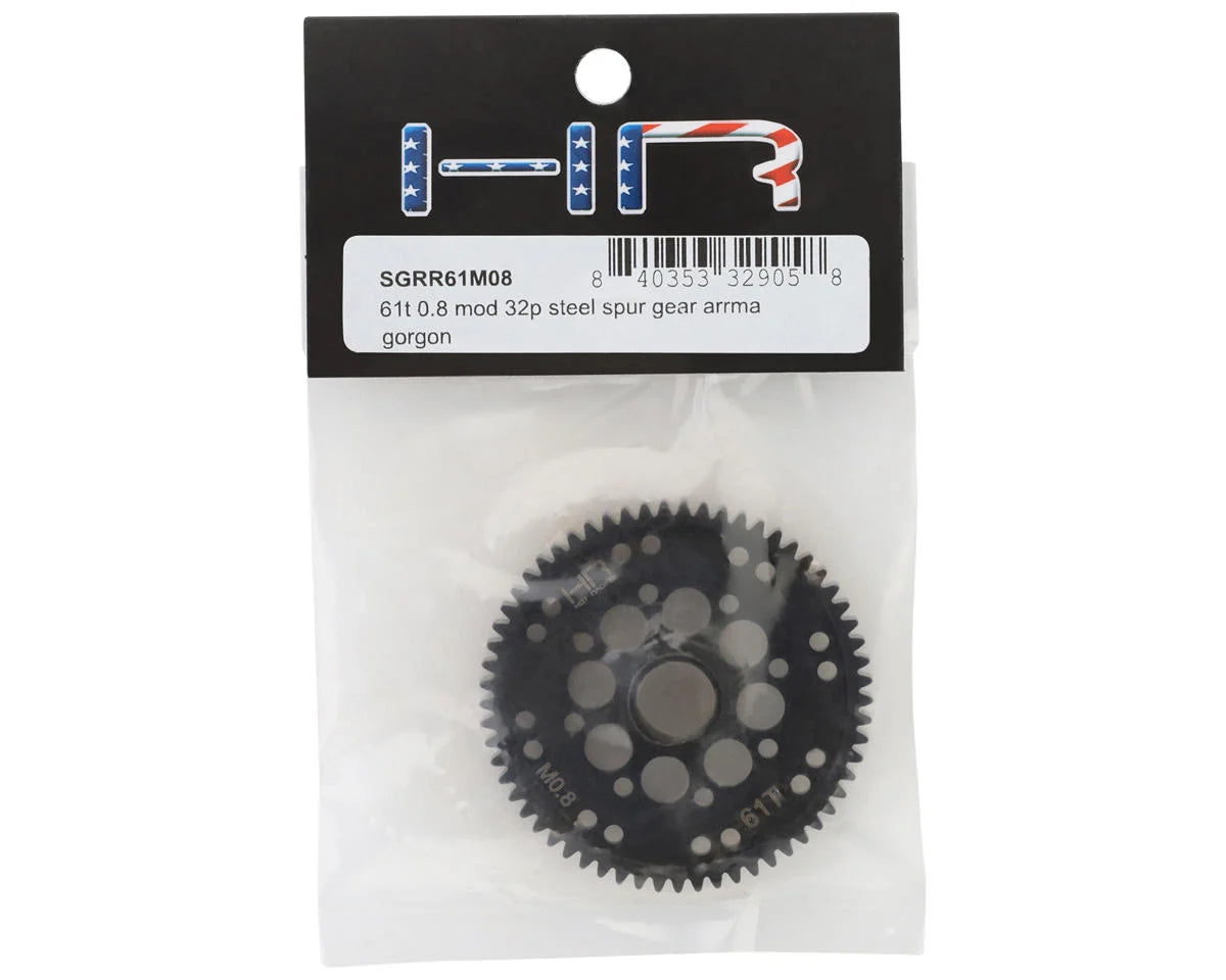 Hot Racing HRASGRR61M08 Arrma Gorgon 32P Steel Spur Gear (61T)