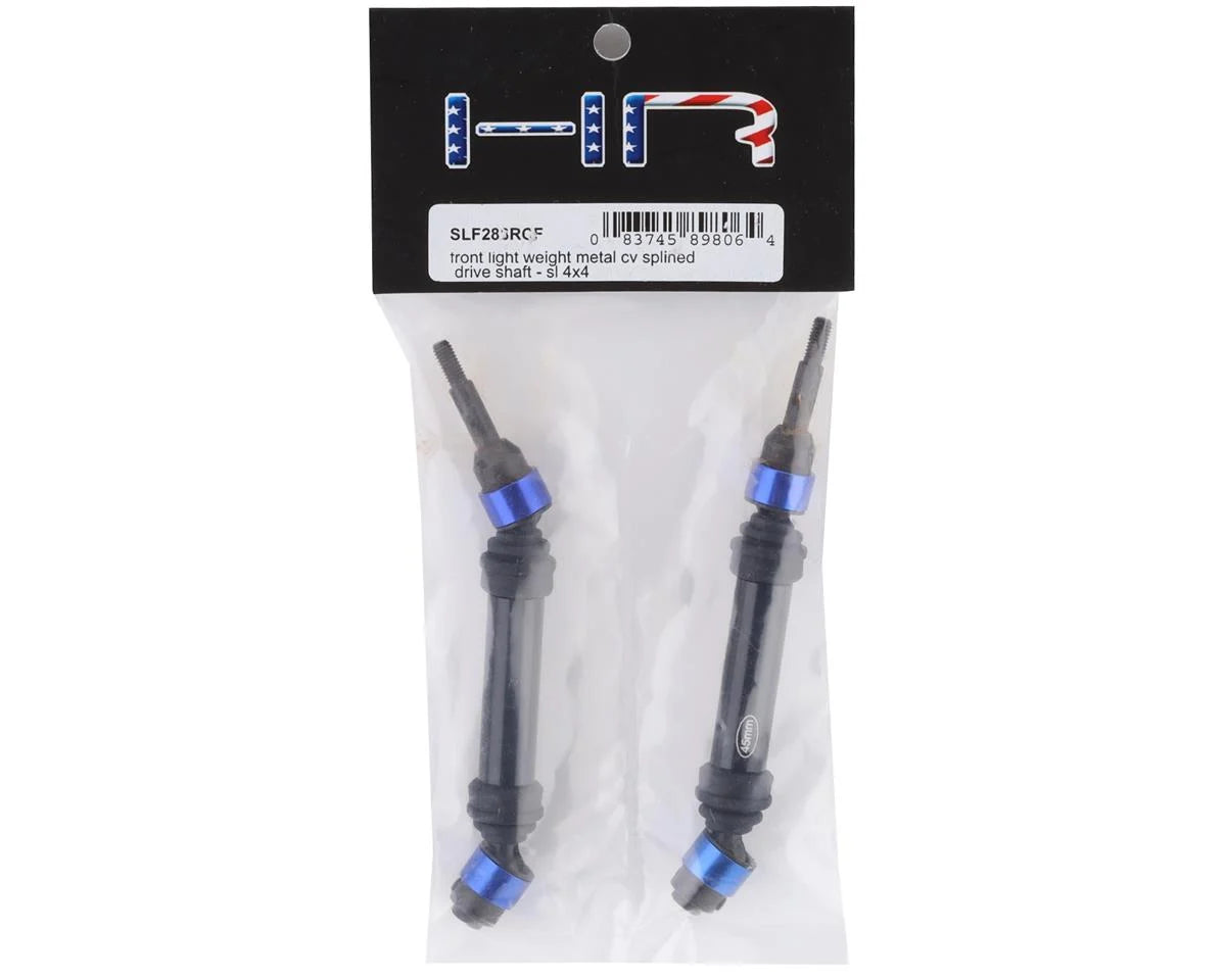 Hot Racing HRASLF288RCF Front Light Weight Metal CV Splined Drive Shaft for Traxxas Slash 4x4