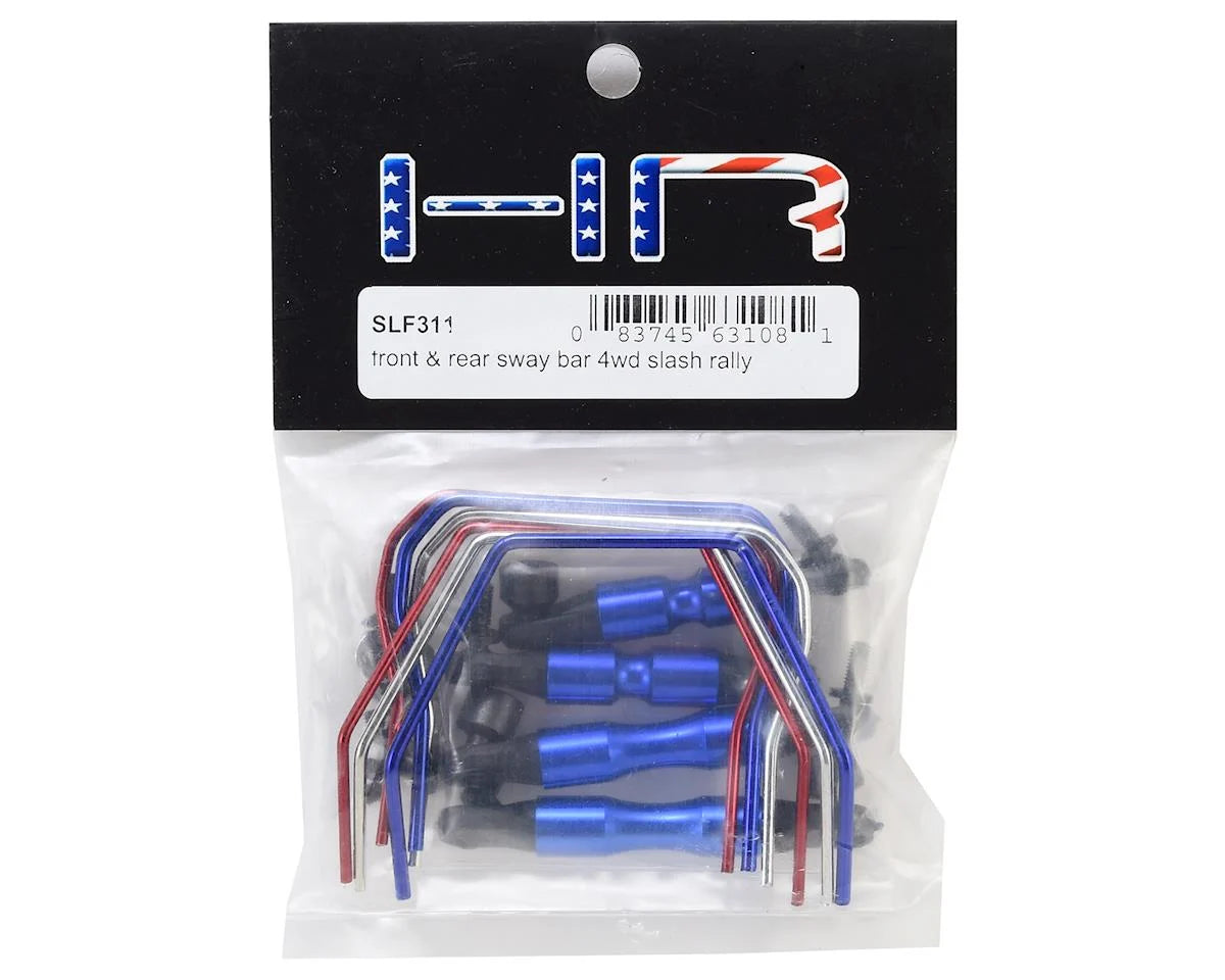 Hot Racing HRASLF311 Front & Rear Sway Bar for Traxxas Slash 4x4