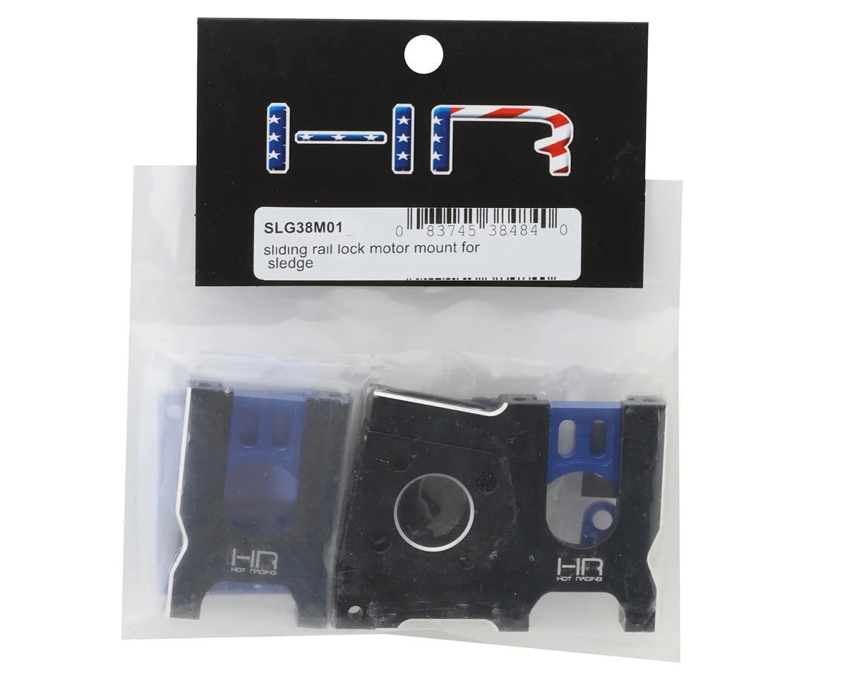 Hot Racing HRASLG38M01 Sliding Rail Lock Motor Mount for Traxxas Sledge