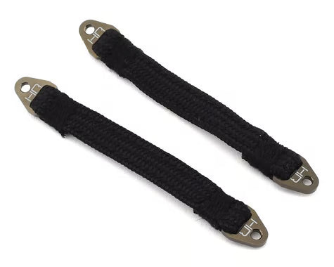 Hot Racing HRASLS90T1111 90mm Suspension Travel Limit Straps (2) (Gunmetal)
