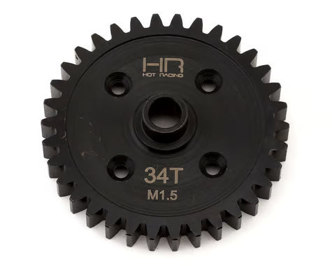 Hot Racing HRASSLG34M15 1.5 Mod Steel Spur Gear for Traxxas Sledge (34T)