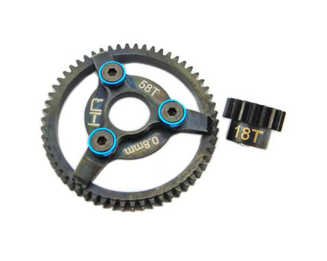 Hot Racing HRASTE258 32P Steel Pinion & Spur Gear Set 18T/58T For Slash, Rustler, Stampede, Bandit