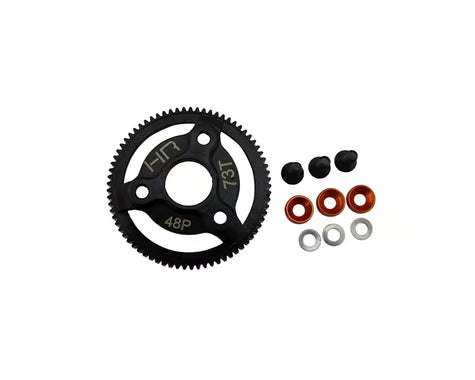 Hot Racing HRASTE873 48P Hardened Steel Spur Gear for Traxxas 2WD (73T)