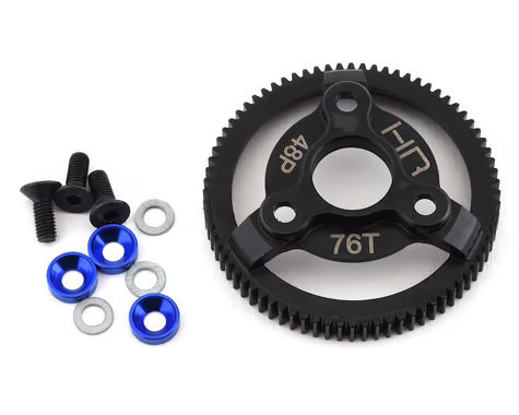 Hot Racing HRASTE876 48P Hardened Steel Spur Gear for Traxxas 2WD (76T)