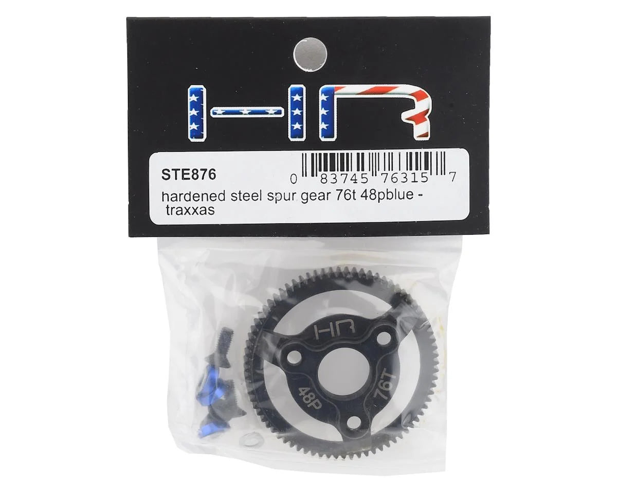 Hot Racing HRASTE876 48P Hardened Steel Spur Gear for Traxxas 2WD (76T)