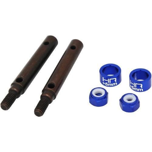 Hot Racing STRXF39W05 S2 5mm Spring Steel Stub Axles (2) Traxxas TRX-4