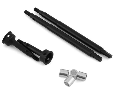 Hot Racing HRASTRXM39W05 +5mm Front & Rear Hardened Steel Drive Axles for Traxxas TRX-4M