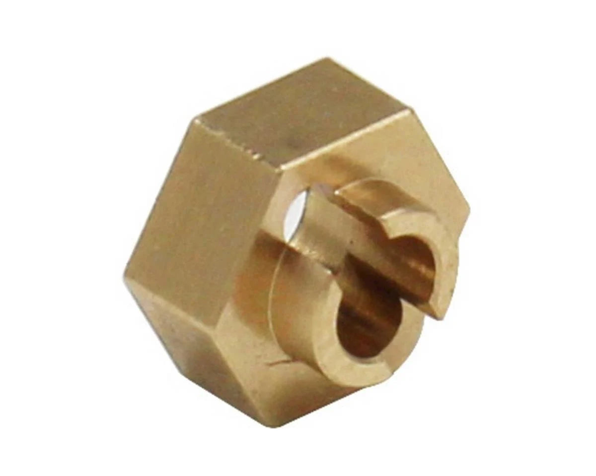 Hot Racing HRASXTF10H Axial SCX24 Brass 7mm Wheel Hex Hub (4) (1g)