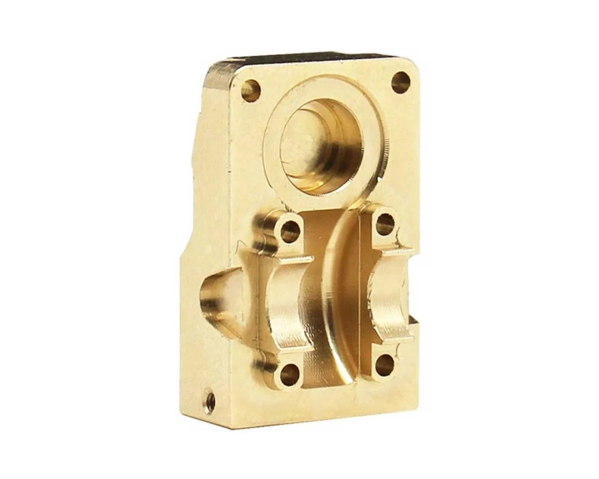 Hot Racing HRASXTF12CP Axial SCX24 Brass Differential Cover w/Stainless Axle Skid Plate 13g)