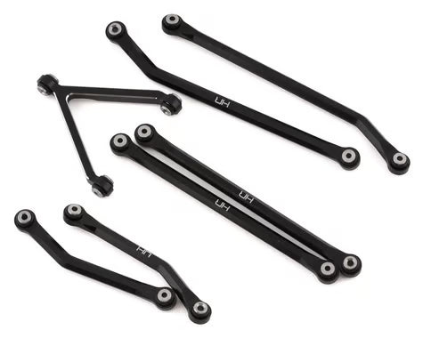 Hot Racing HRASXTF133HA01 Axial SCX24 Deadbolt Aluminum High Clearance Links Set (133.5mm)