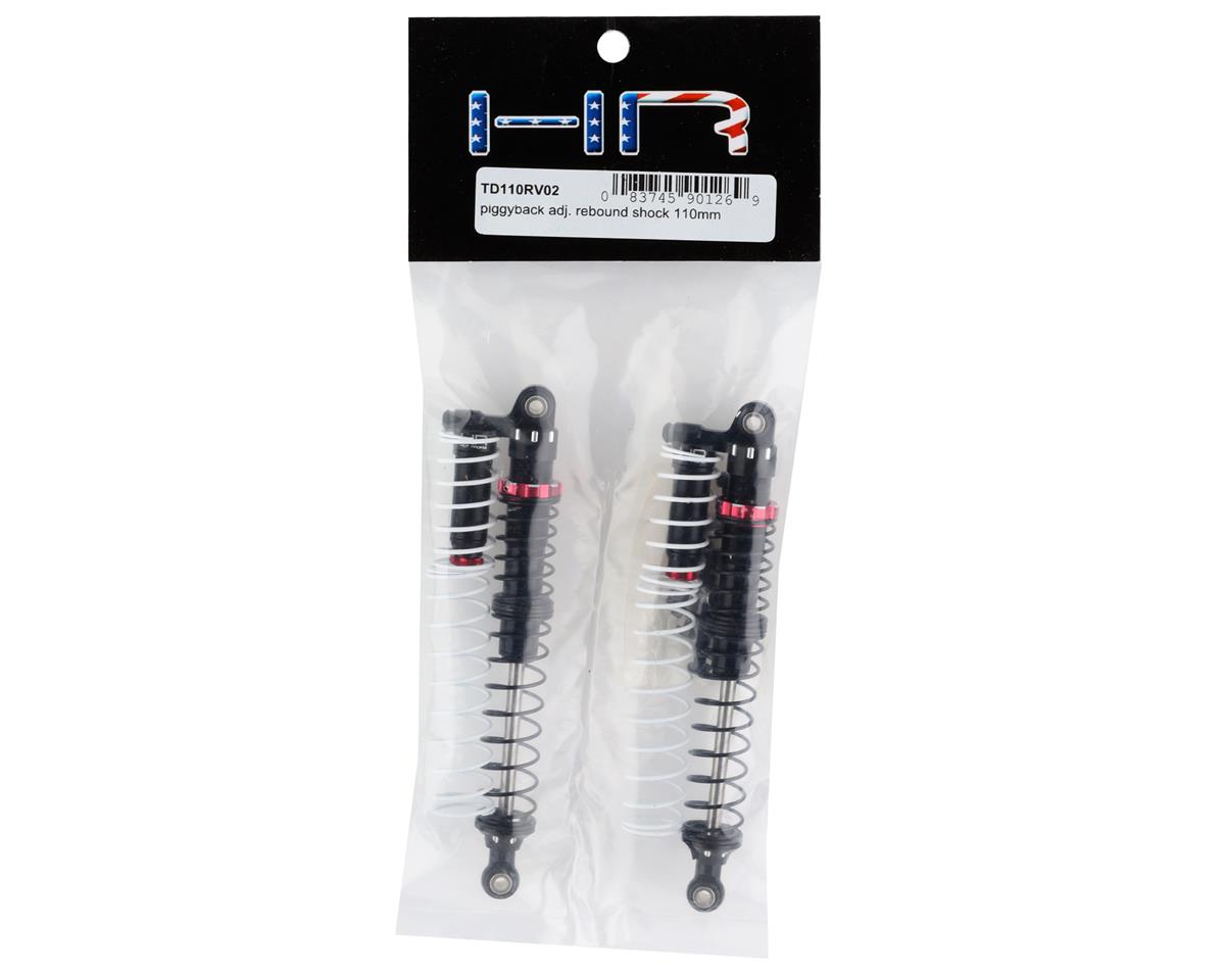 Hot Racing TD110RV02 Amortiguador de rebote ajustable Piggyback (rojo) (110 mm)