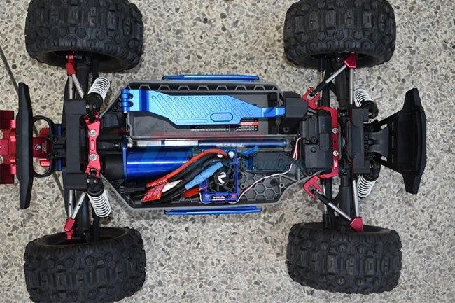 GPM HS049FR-BLACK ALUMINUM F/R TIE RODS WITH STABILIZER TRAXXAS HOSS 4X4 VXL