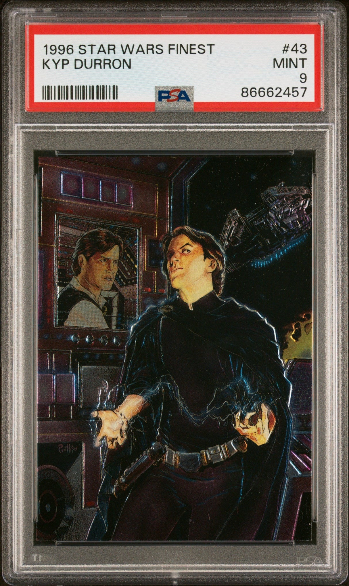 1996 STAR WARS FINEST KYP DURRON #43 - PSA 9