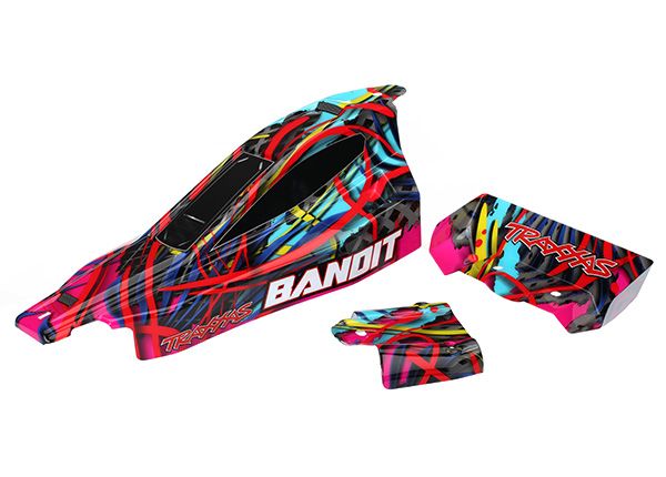 TRAXXAS 2449 BODY BANDIT HWN DECALS APPLIED