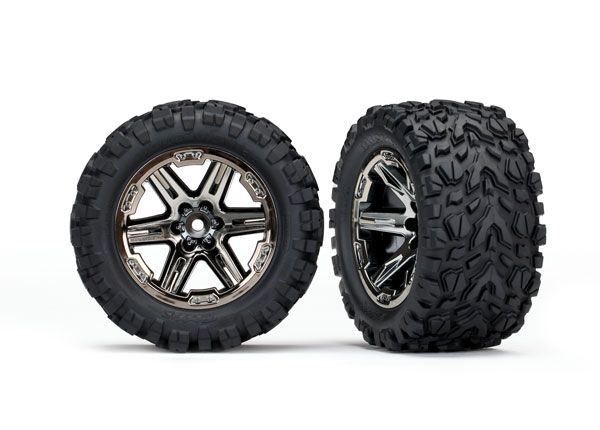 TRAXXAS 6774X T&W RXT BLK CHRM/TALON EXT TIR