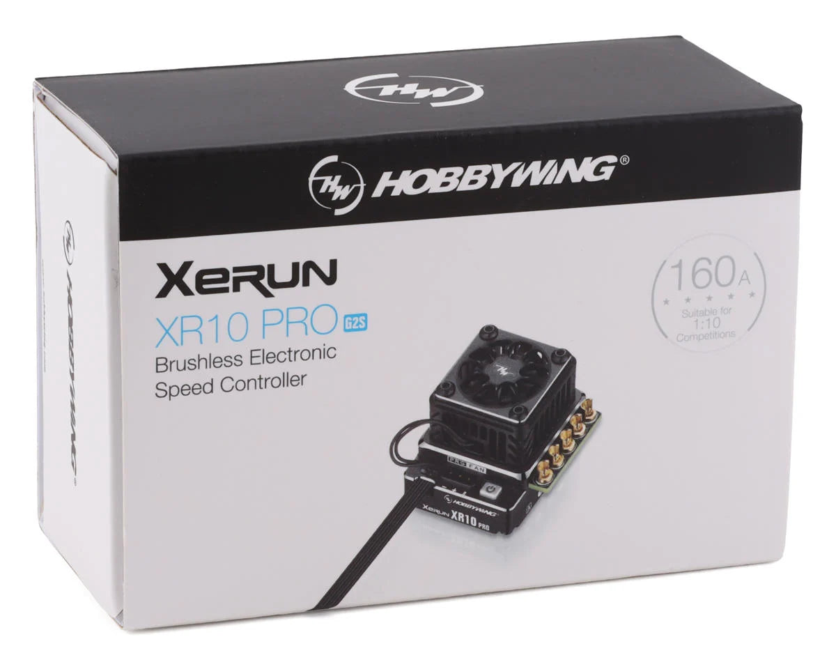 Hobbywing HWA30112613 Xerun XR10 Pro G2S 160A Sensored Brushless ESC (Stealth)