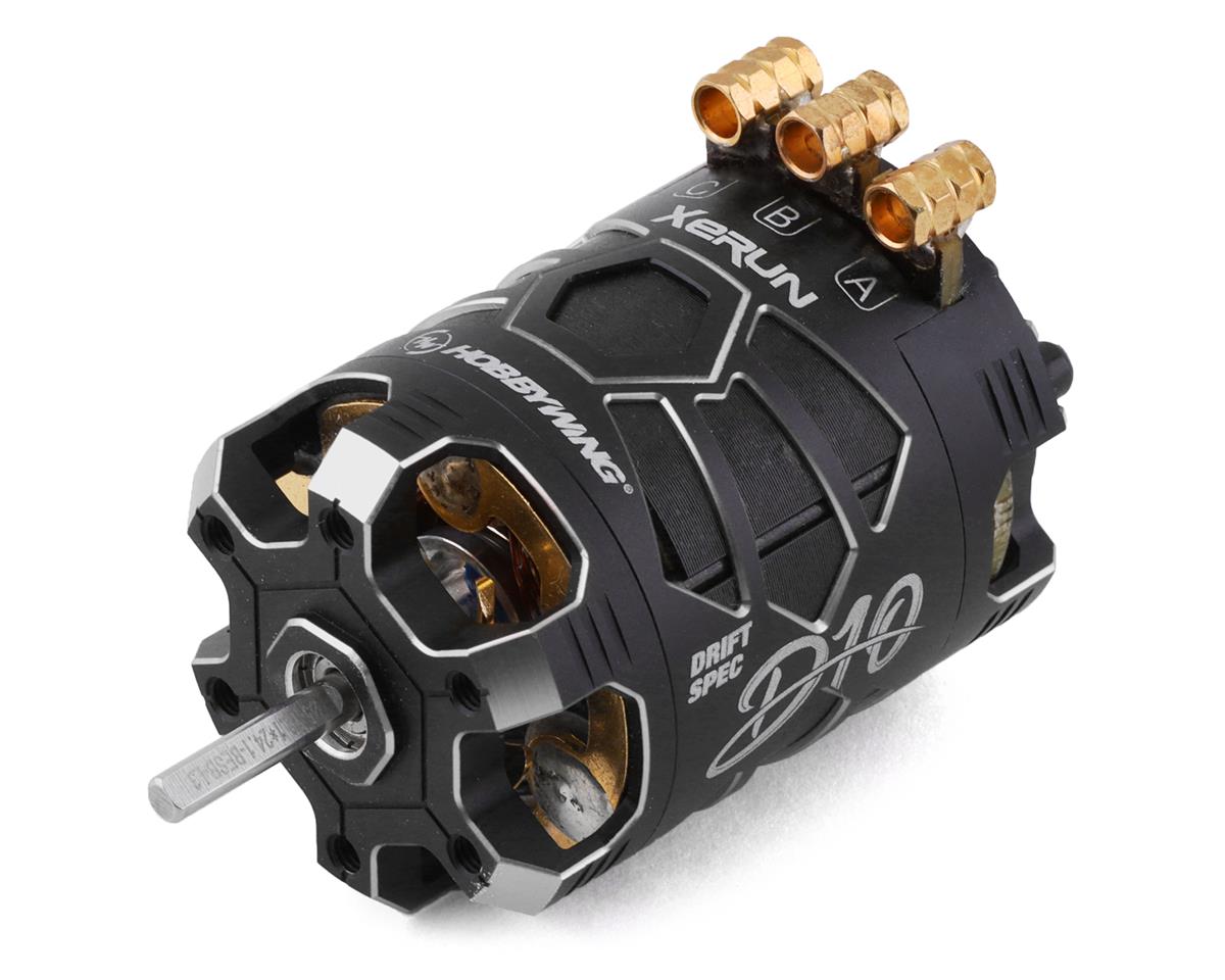 Hobbywing 30401134 Motor sin escobillas Xerun D10 Drift (10,5 T) (negro)