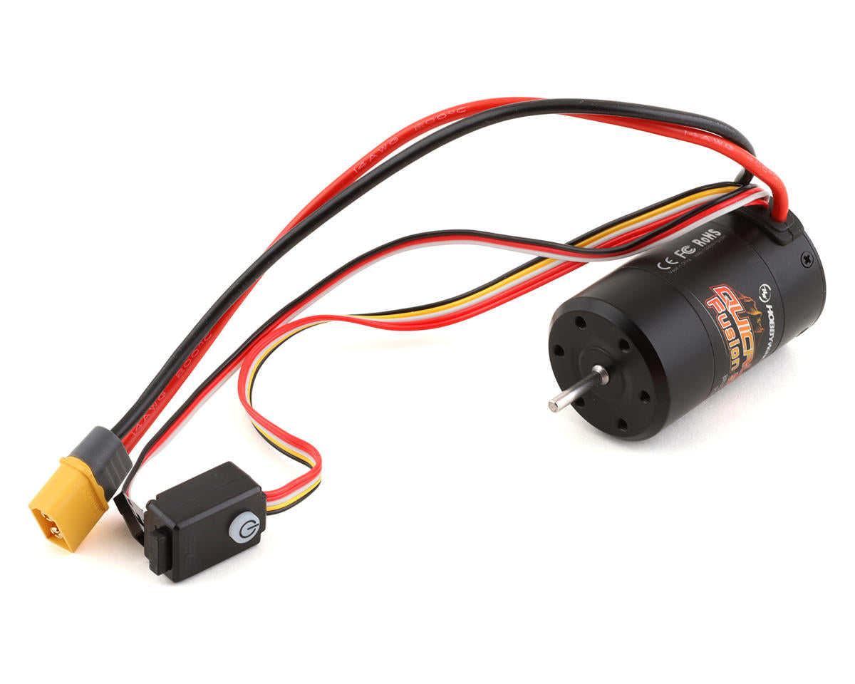 Hobbywing 30404317 QuicRun Fusion SE FOC 2 en 1 ESC y sistema de motor sobre orugas sin escobillas (1800 Kv) (540 especificaciones)