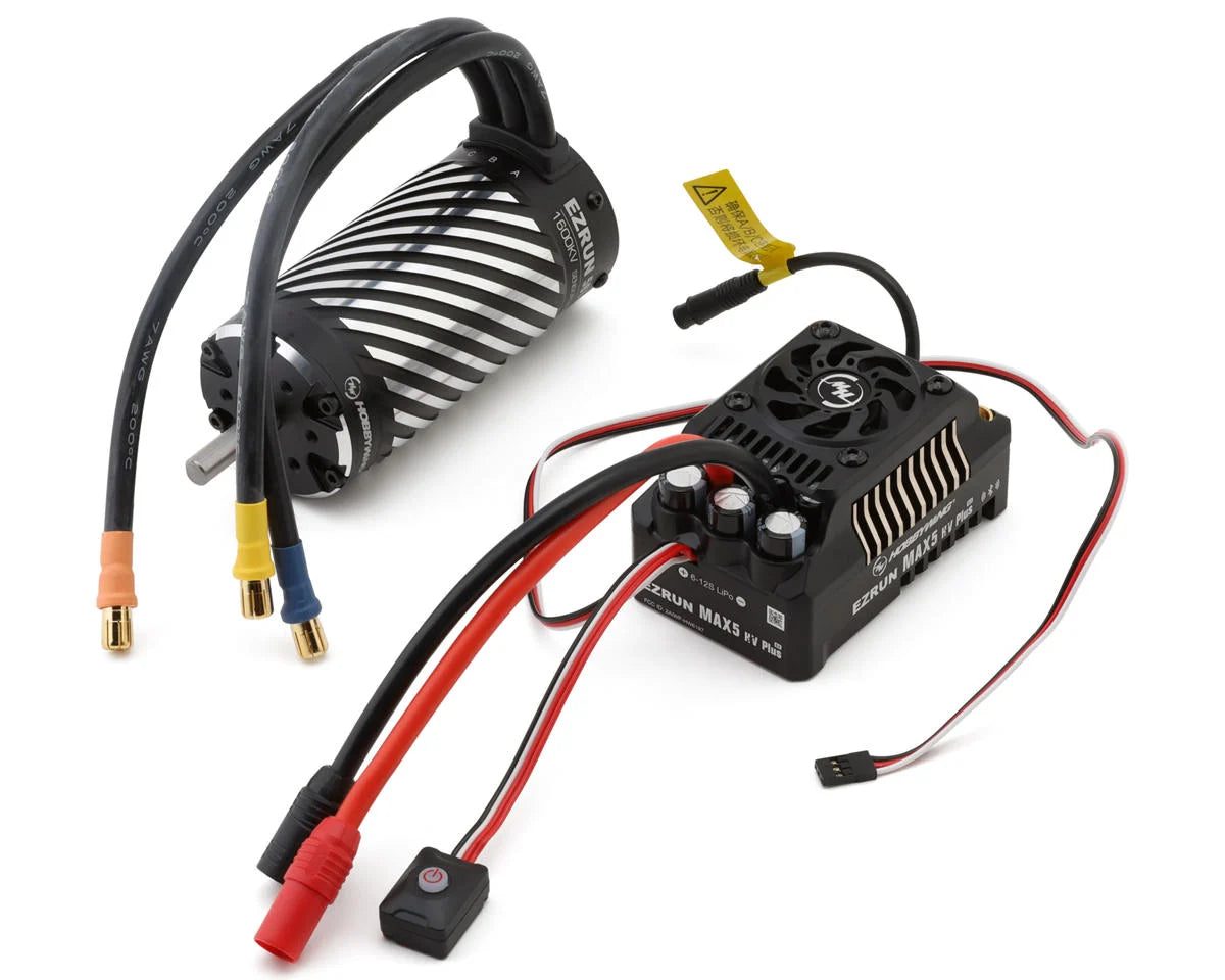 Hobbywing HWA38010612 EZRun MAX5 HV Plus G2 Sensored Brushless ESC & Motor Combo w/56118SL (1600kV)