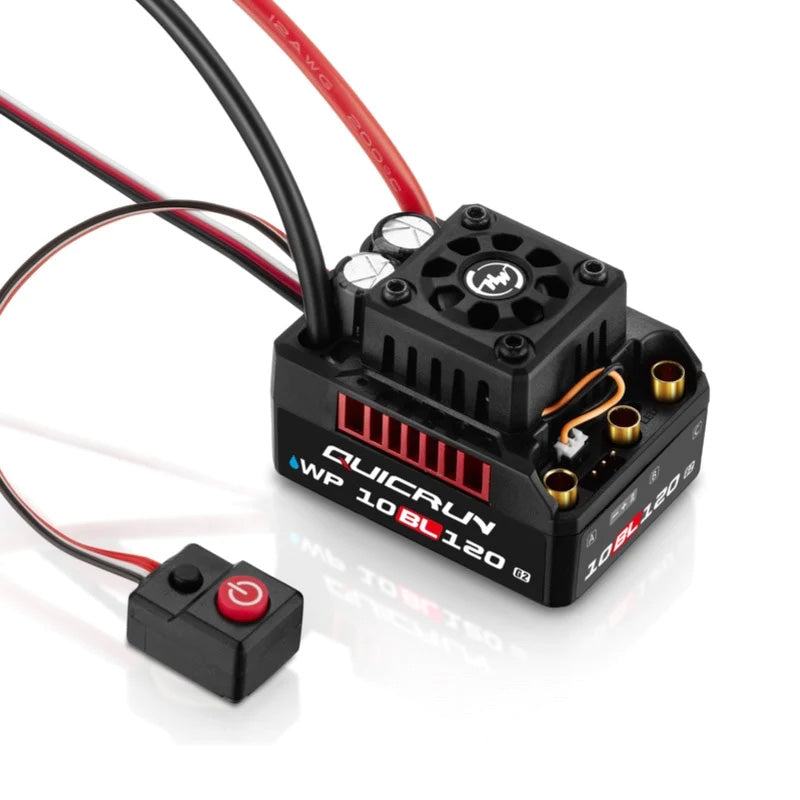 HOBBYWING 30107200 QUICRUN 10BL120 G2 ESC (2-4S) 1/10th Sensorless Brushless System
