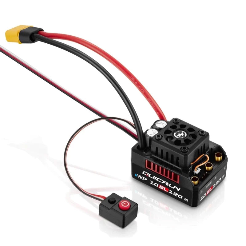 HOBBYWING 30107200 QUICRUN 10BL120 G2 ESC (2-4S) 1/10th Sensorless Brushless System