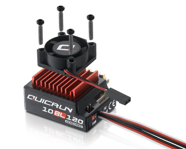 HOBBYWING 30107200 QUICRUN 10BL120 G2 ESC (2-4S) 1/10th Sensorless Brushless System