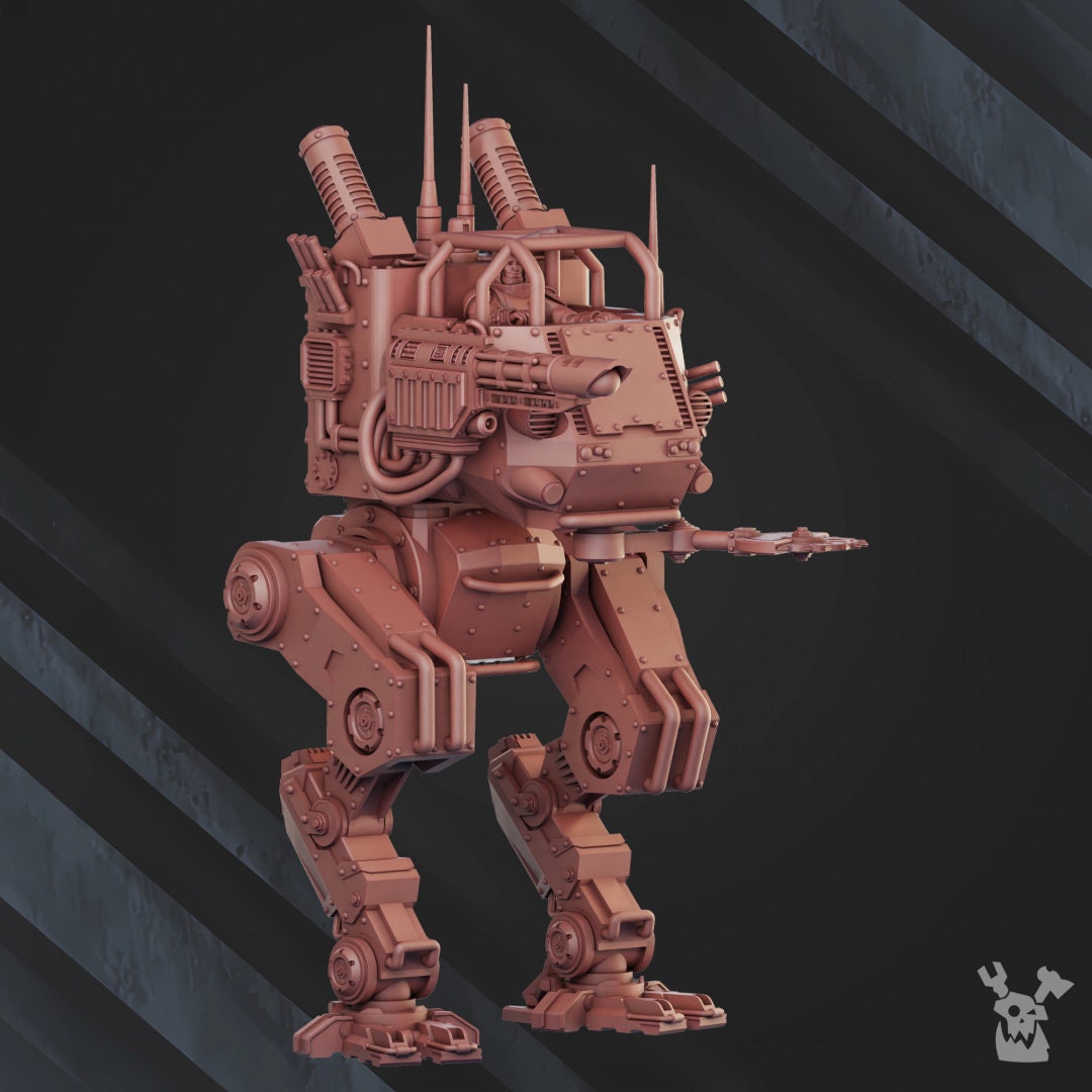 3d Printed Light Stomper Mech by DakkaDakka