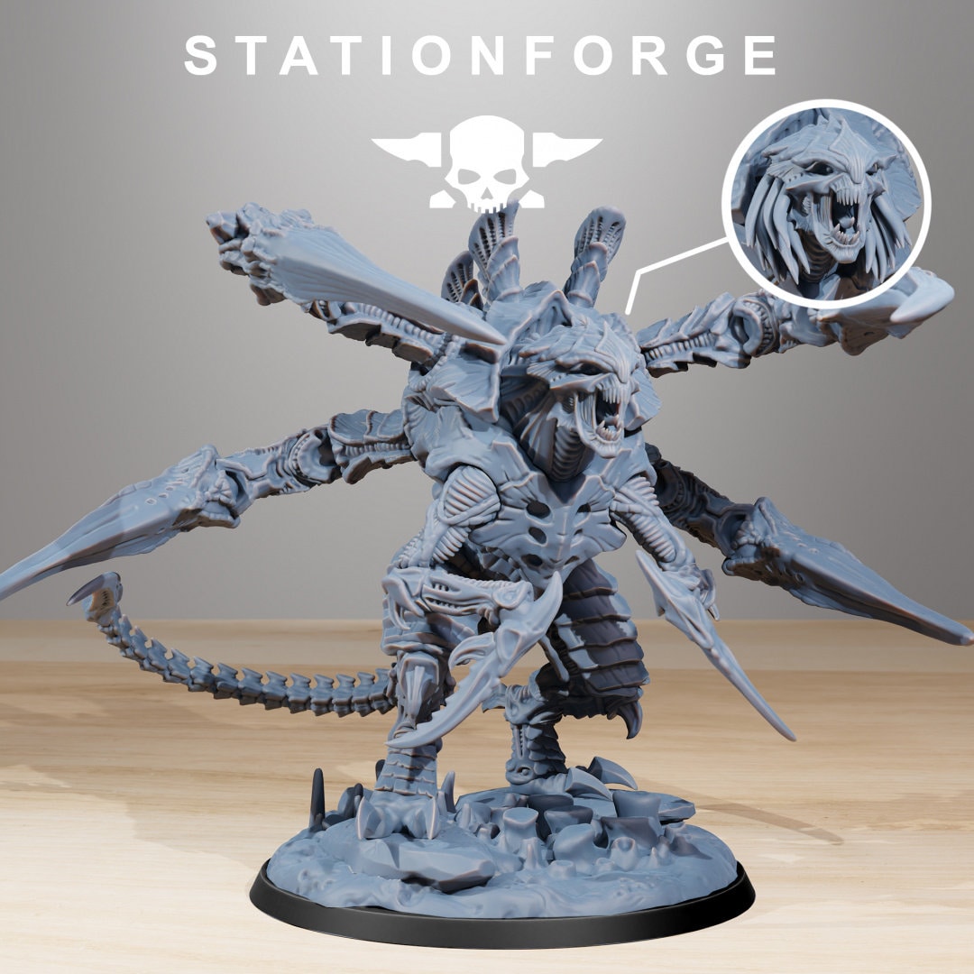 3D Printed Xenarid Ravager Howler by StationForge Miniatures