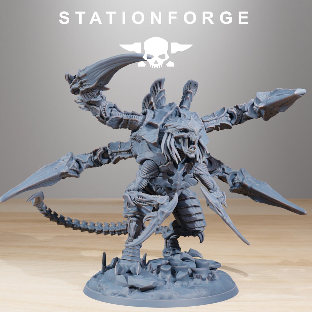 3D Printed Xenarid Ravager Howler by StationForge Miniatures