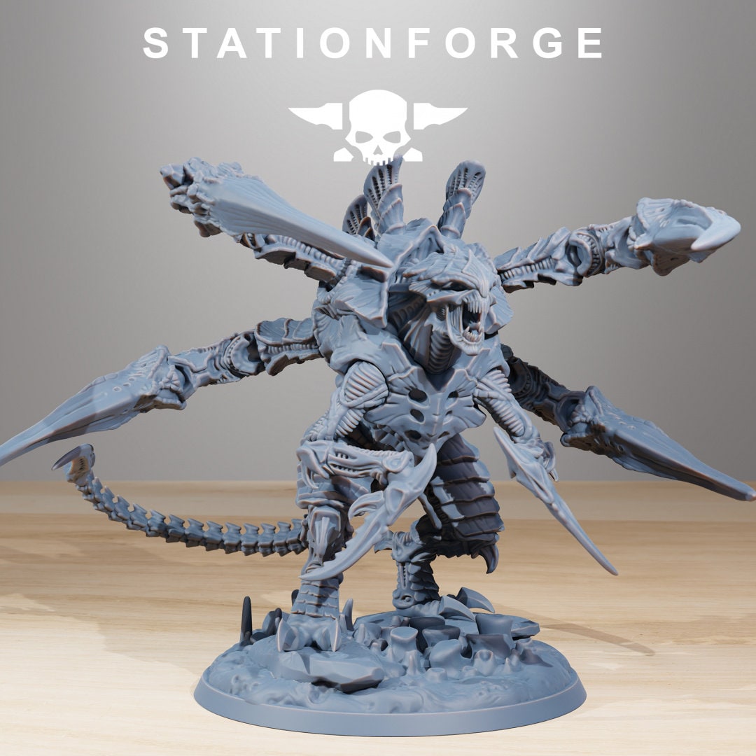 3D Printed Xenarid Ravager Howler by StationForge Miniatures