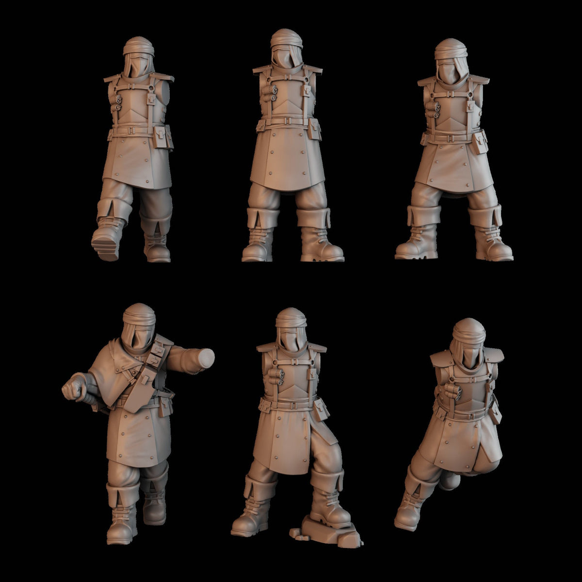 3d Printed Bedouin Desert Stalkers x10 by DakkaDakka Miniatures