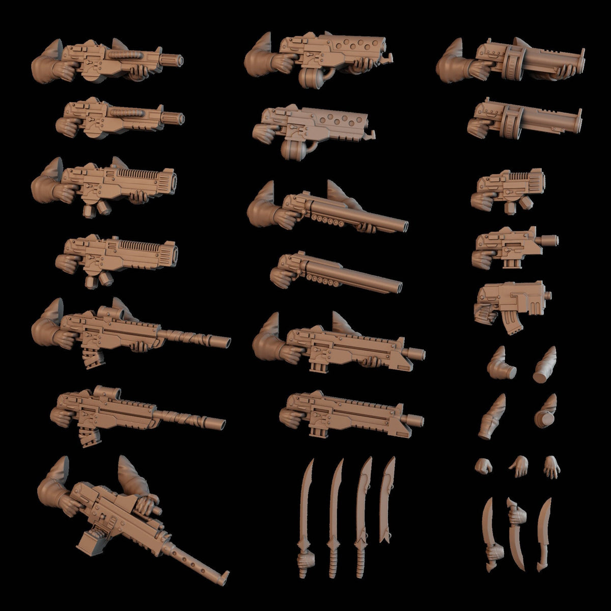 3d Printed Bedouin Desert Stalkers x10 by DakkaDakka Miniatures