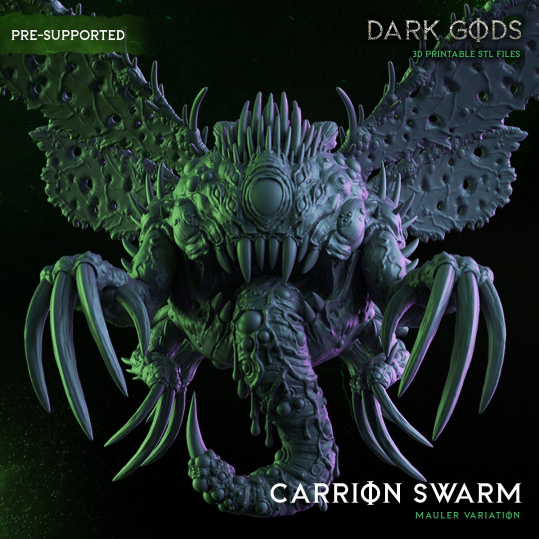 3D Printed Carrion Swarm by Dark Gods Miniatures